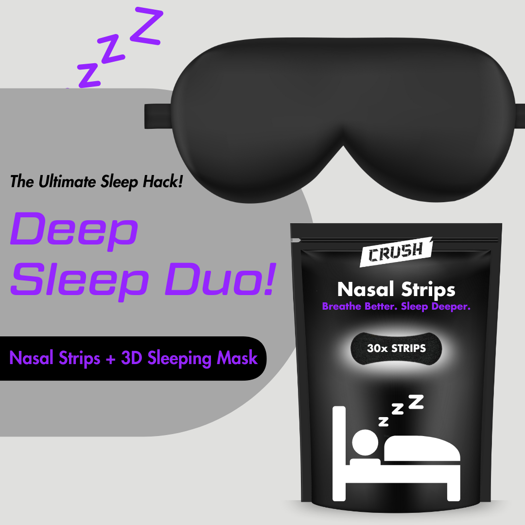 Anti-Snoring Nasal Strip & Eye Mask Bundle | Deep Sleep Duo | Breathe Better, Sleep Deeper