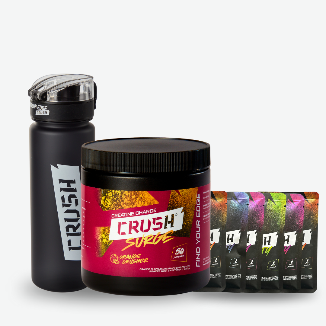 Essentials Gym Bundle: Creatine Monohydrate + 5x Infinity Pre-Workout Sachets + Premium Shaker