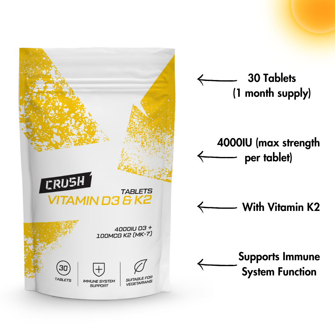 Vitamin D3 & K2 Tablets | Boost Your Immune System | 1 Month Supply