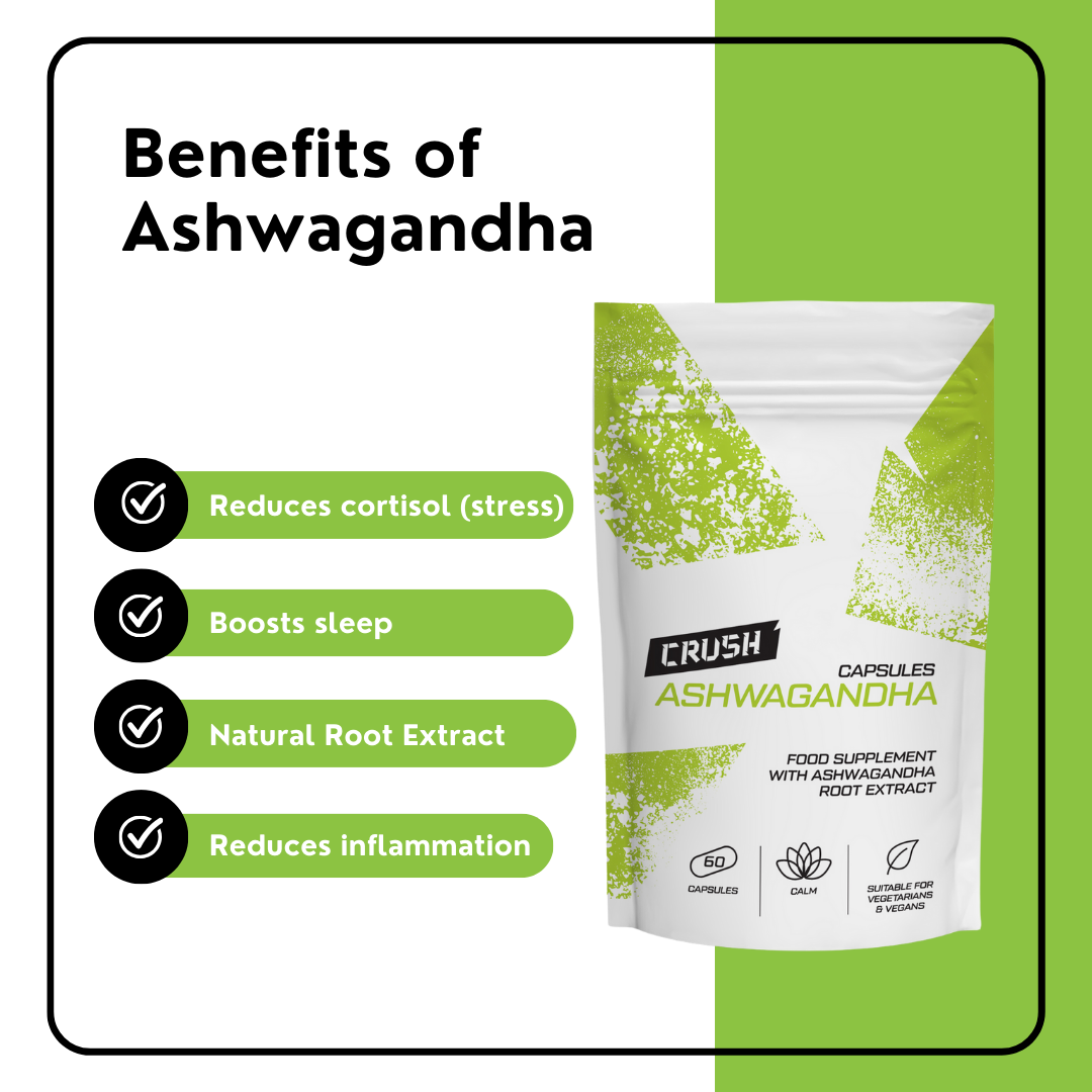 ASHWAGANDHA Capsules | Boost Sleep & Reduce Stress | 1 Month