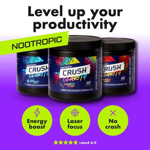 Clarity Nootropic | Laser Focus | Boost Productivity | 10x Science Backed Ingredients