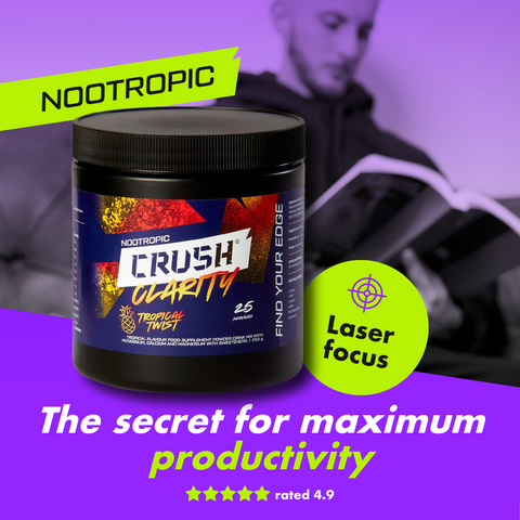 Clarity Nootropic | Laser Focus | Boost Productivity | 10x Science Backed Ingredients